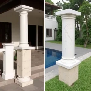 harga batu alam tiang teras rumah