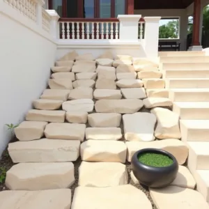 harga batu alam tiang teras rumah cilegon