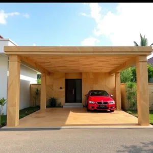 harga batu sikat untuk carport serang