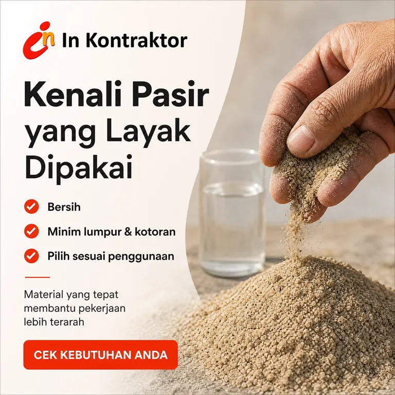 Pasir Cor Berkualitas untuk Konstruksi Anda