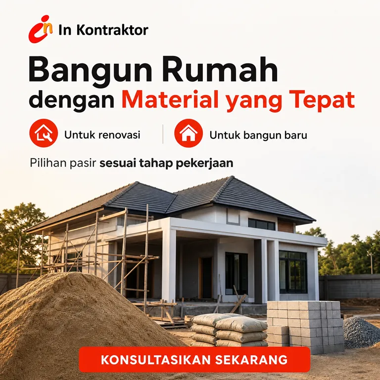 Pasir Cor Berkualitas untuk Konstruksi Anda